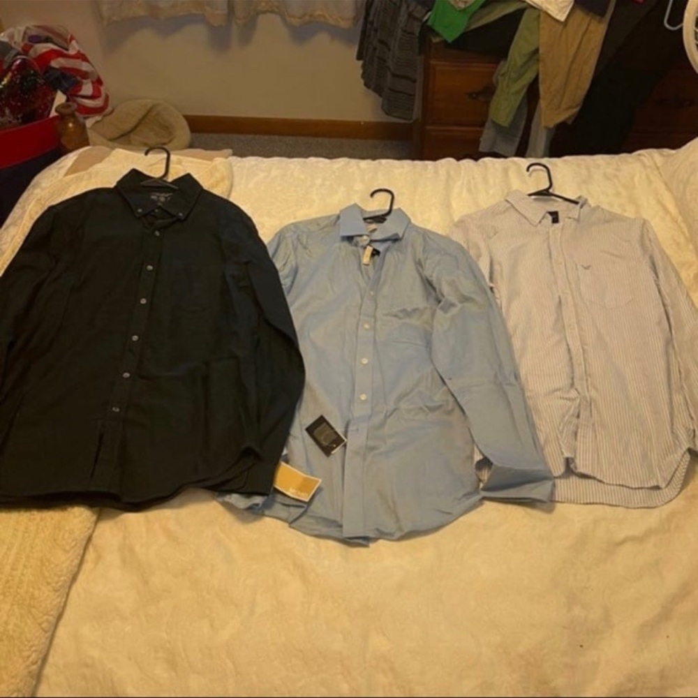 Men’s Michael Kors & American Eagle Dress Shirt Bundle